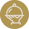 Icon für Catering in Gold